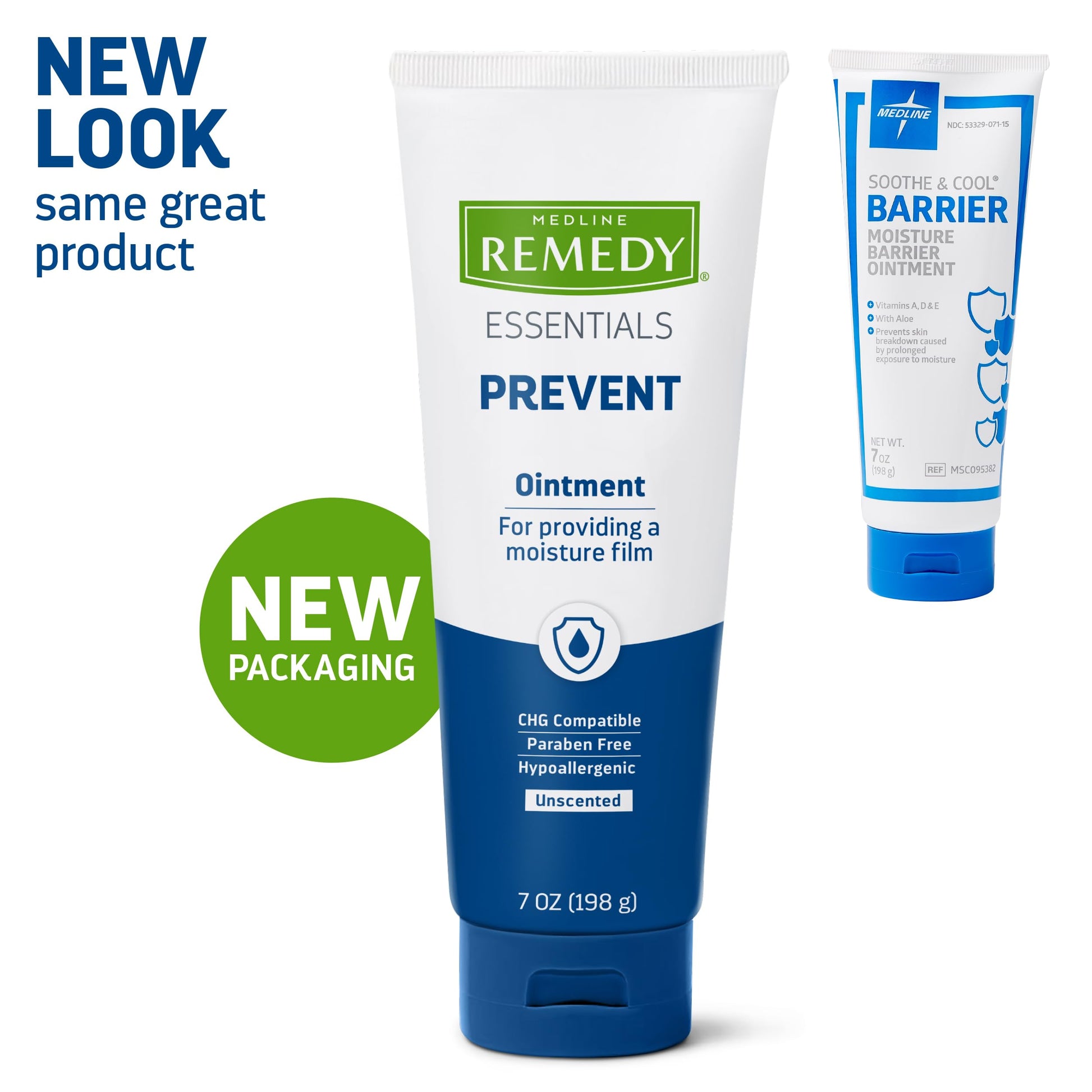 Hospital grade skin protectant ointment tube by Medline for elderly incontinence care.