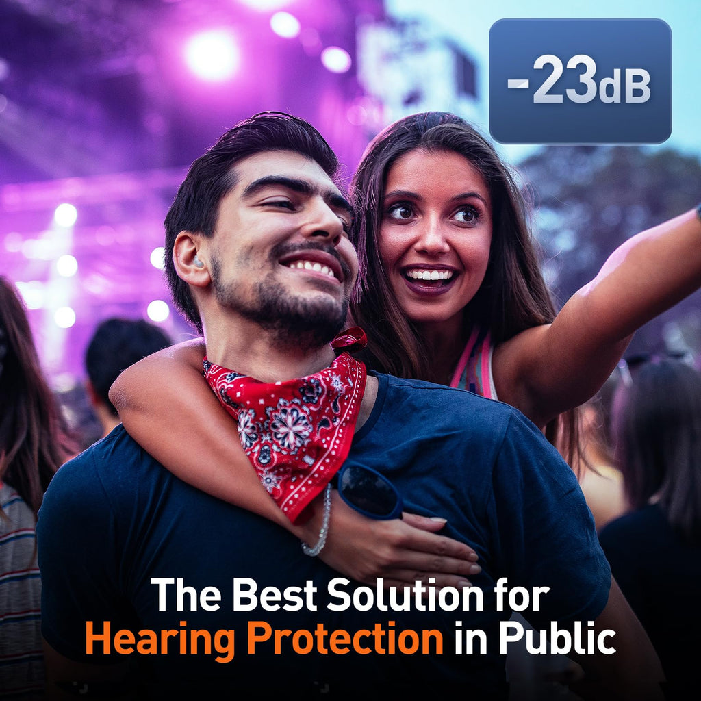 Reure hearing protection earplugs displayed on clean background