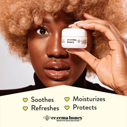Gentle colloidal oatmeal and honey eye treatment cream texture