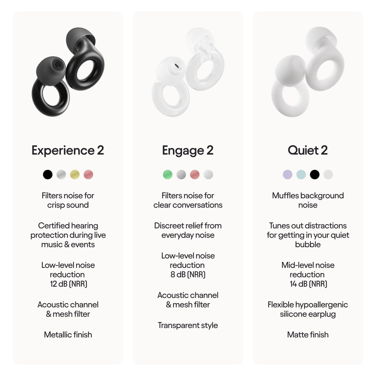 Loop Experience 2 reusable earplugs set ready for travel