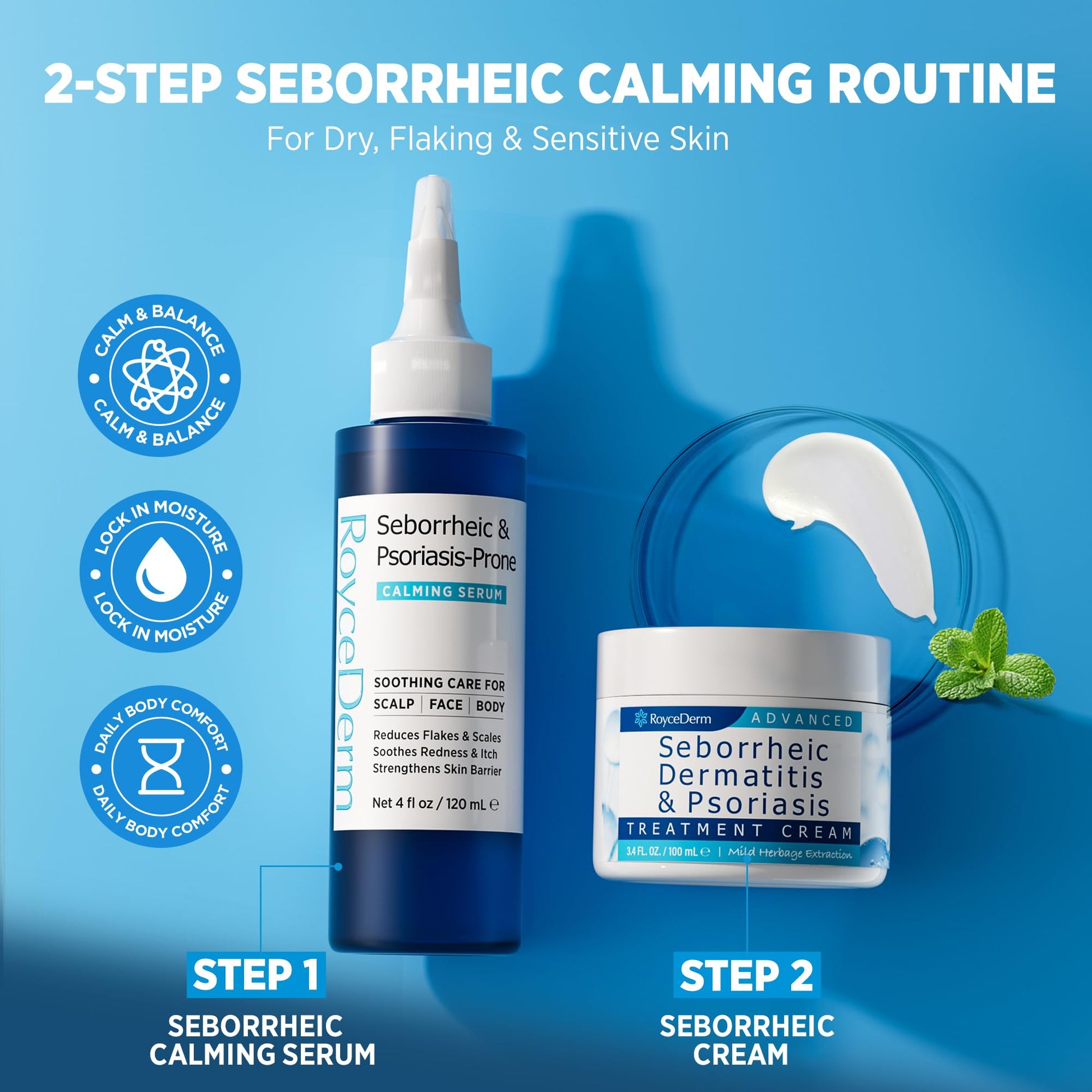 Roycederm natural herbage extraction cream packaging details and directions