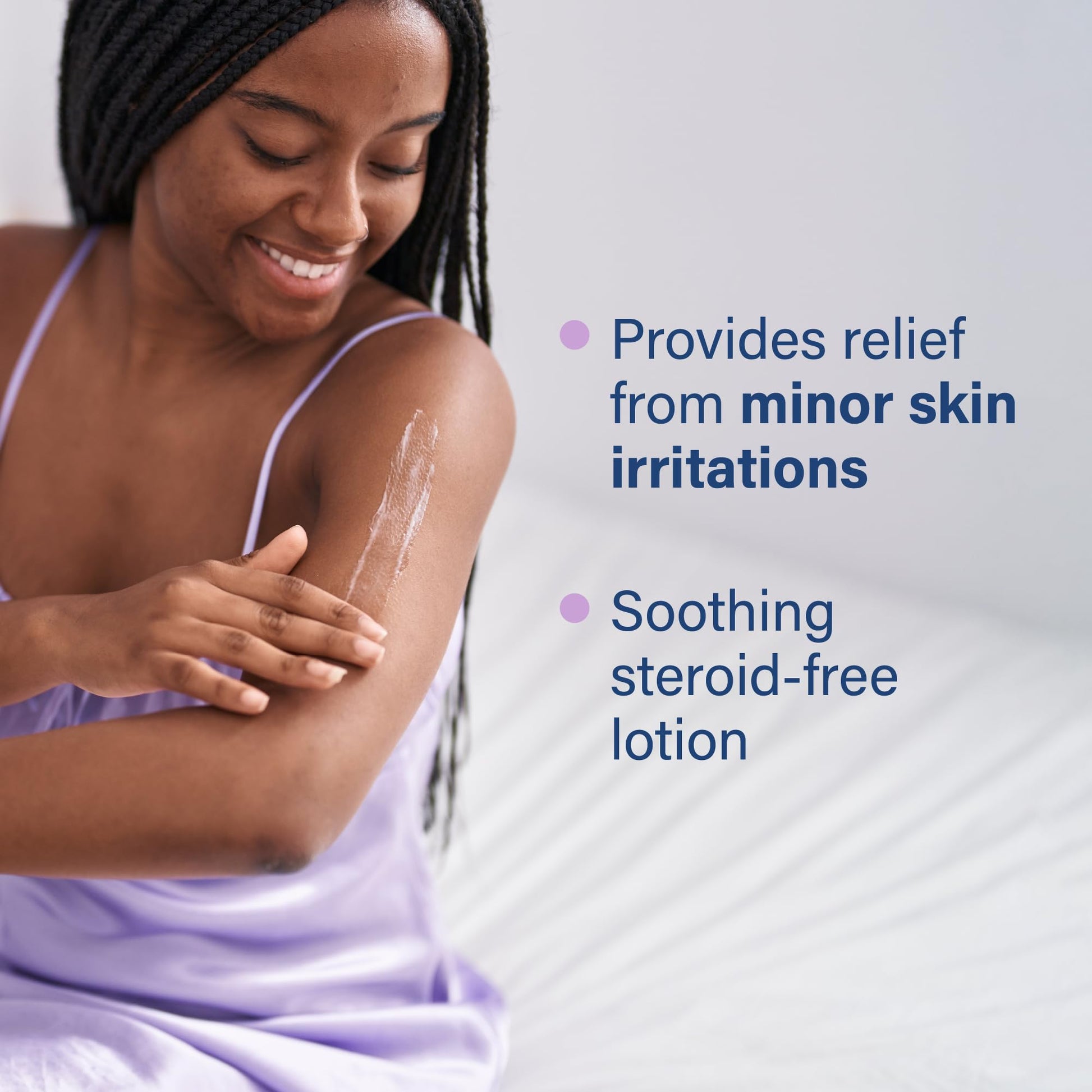 Dermatologist recommended Sarna sensitive lotion for dry irritated skin