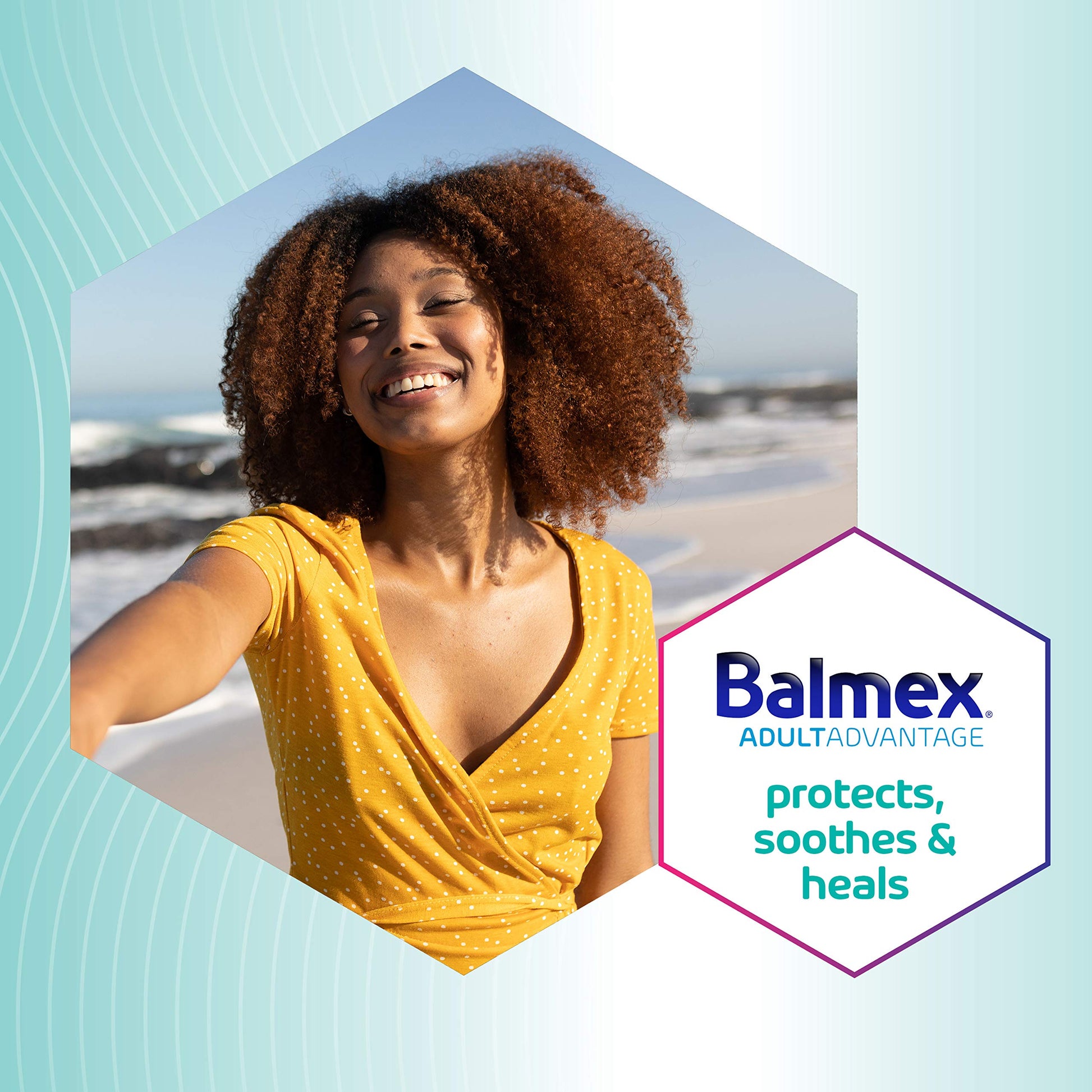 Balmex BProtected skin relief cream close up view of label
