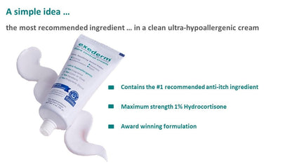 Exederm National Eczema Association seal of acceptance label detail