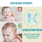 Close-up of silicone tip compatibility with 3.5mm otoscope
