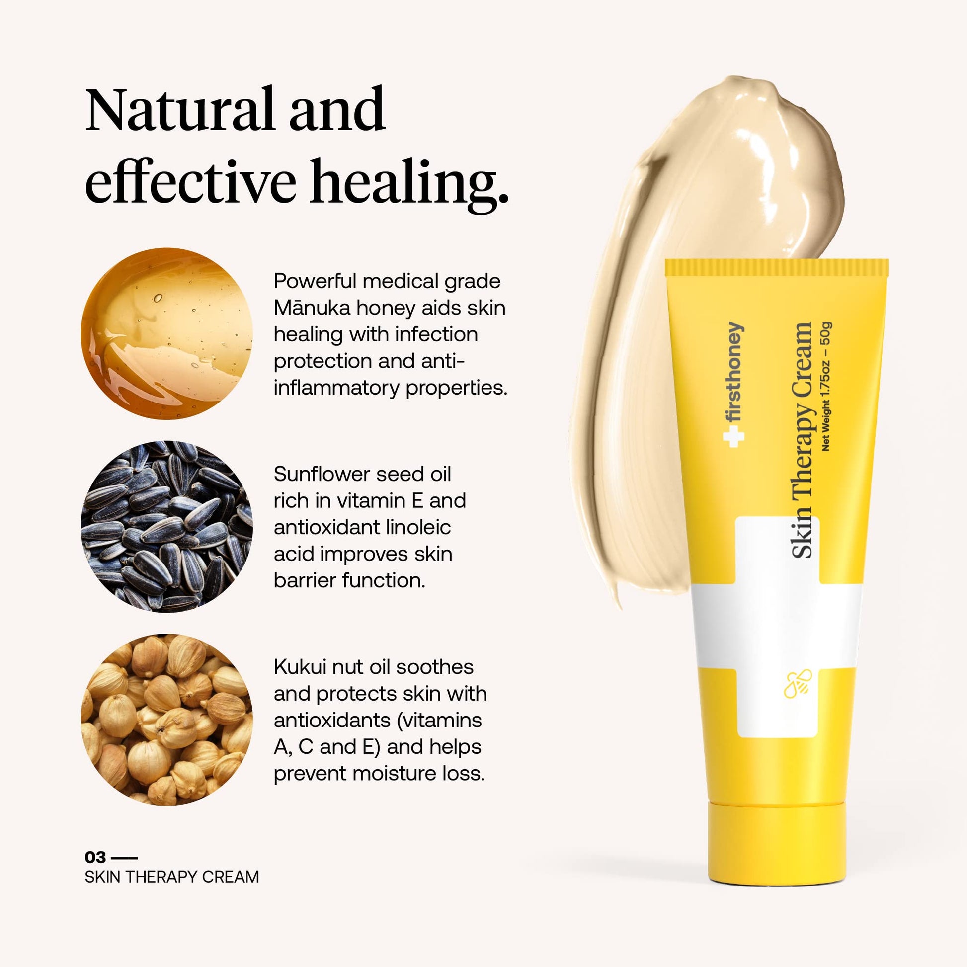First Honey Manuka Honey dry and itchy skin cream application details