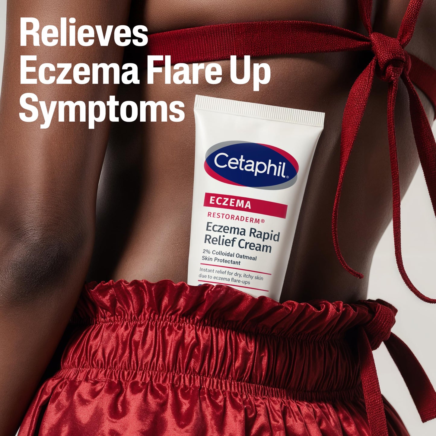 USA imported Cetaphil Eczema Restoraderm lotion texture close up