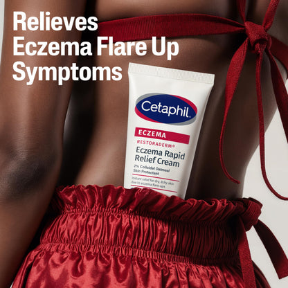 USA imported Cetaphil Eczema Restoraderm lotion texture close up