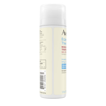 Fast absorbing Aveeno eczema gel cream tube with National Eczema Association seal of approval.