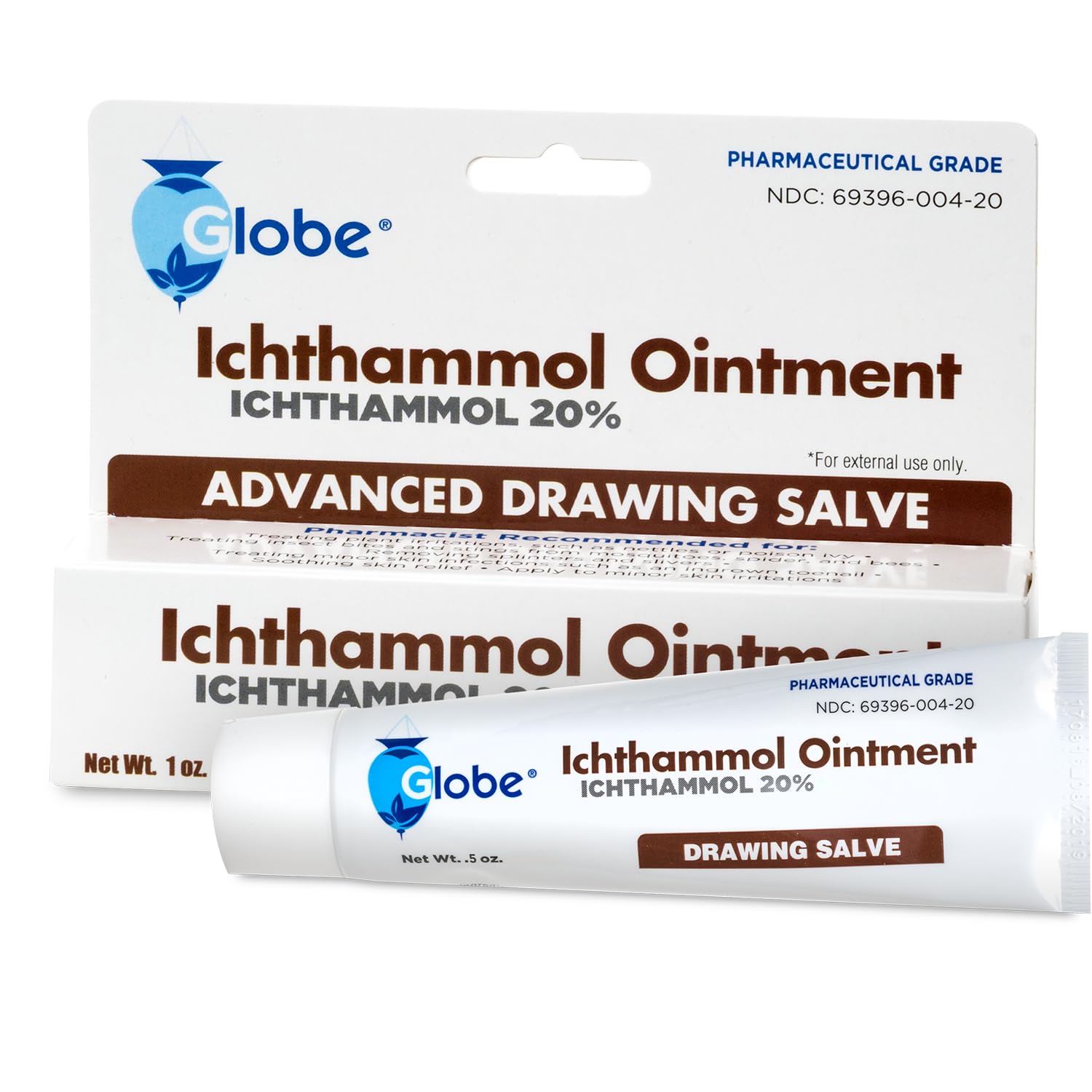 Maximum strength ichthammol ointment one ounce packaging for skin relief