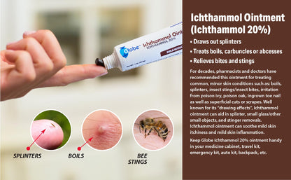 Authentic Globe USA imported drawing salve for eczema and acne care