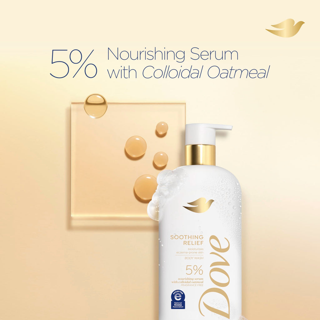 Texture shot of the rich velvety lather produced by the authentic Dove imported body wash