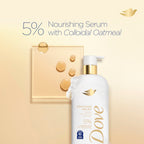 Texture shot of the rich velvety lather produced by the authentic Dove imported body wash