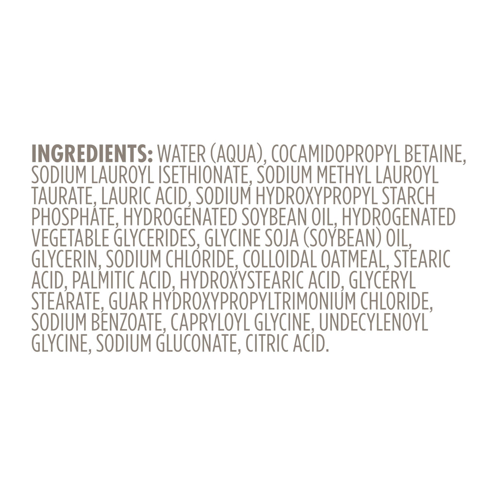 Side view of Dove eighteen point five fluid ounce soothing relief bottle emphasizing its premium packaging