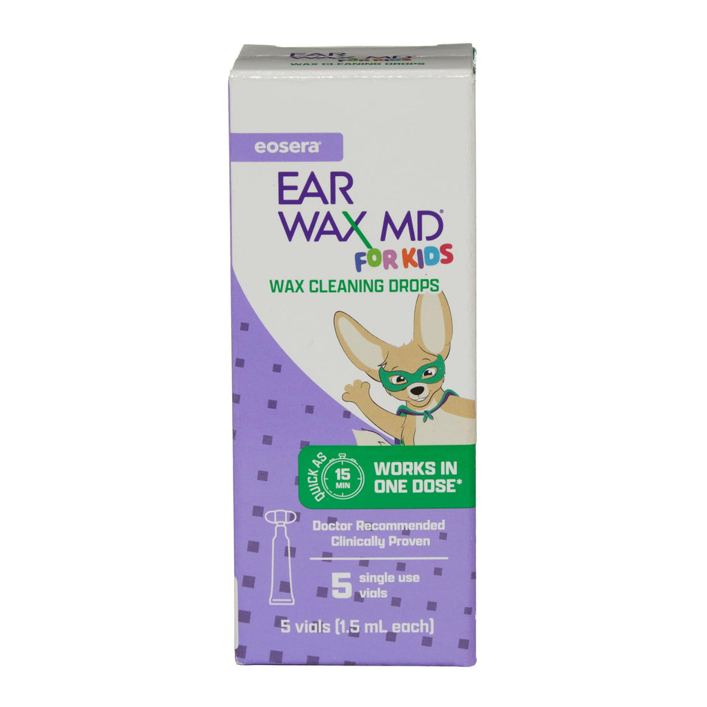 Earwax MD Eosera Ear Wax MD For Kids product box back view