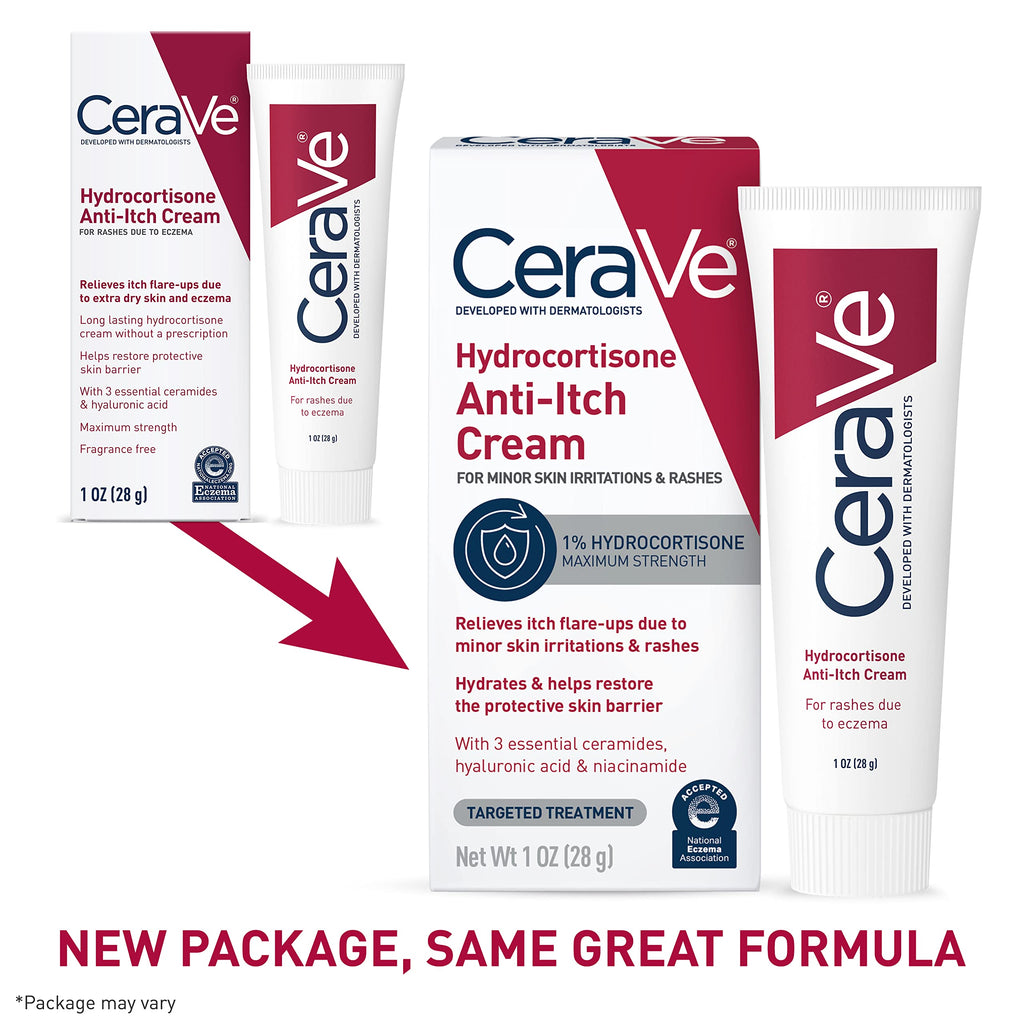 Authentic CeraVe eczema prone skin relief cream texture demonstration