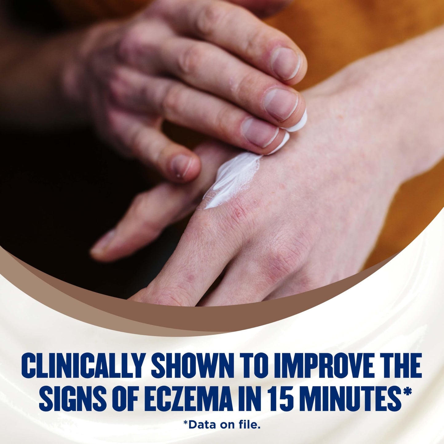 Authentic Gold Bond Eczema Relief 8 Ounce cream showing the National Eczema Association acceptance seal.