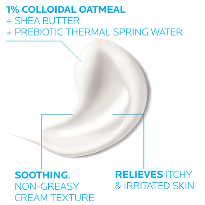 Texture shot of the rich non-greasy fragrance-free La Roche-Posay eczema relief formula