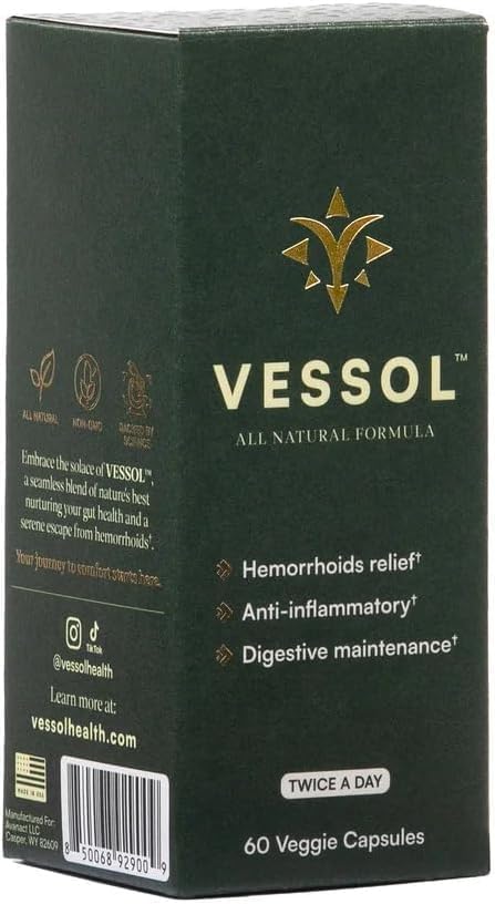 60 count Vessol veggie capsules bottle