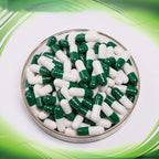 Bulk quantity of empty capsules in a container