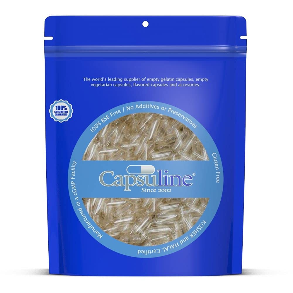 Capsuline empty pullulan capsule size 00 texture and clarity