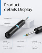 Demonstration of live ear canal inspection using Bebird visual cleaner