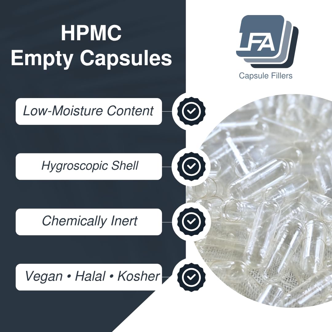 Lfa Tablet Presses HPMC capsules in a capsule filling machine tray