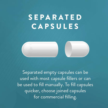 Pharmaceutical grade bovine gelatin capsules for easy swallowing clear design