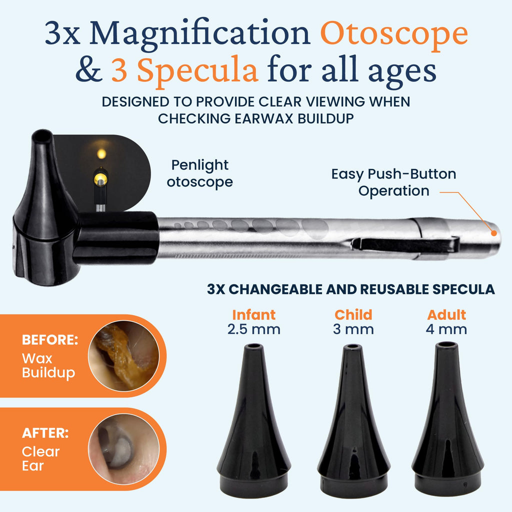 WaxBgone kit components laid out for home ear care