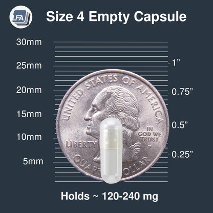 LFA Tablet Presses HPMC capsules 500 count jar label detail