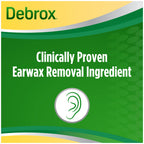 Debrox ear drops bottle close up label view