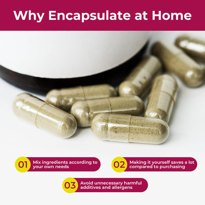 Atlemisme branded supplement encapsulation kit contents