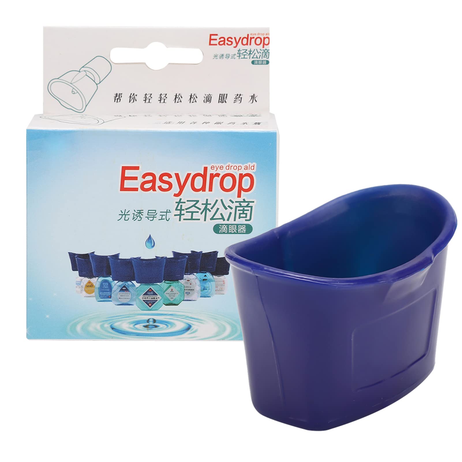 Jimfoty precision eye drop tool showing close up of the lower eyelid contour shape