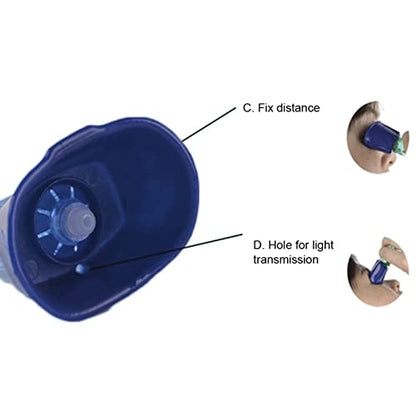 Sorandy health eye drop applicator being hand washed with warm water