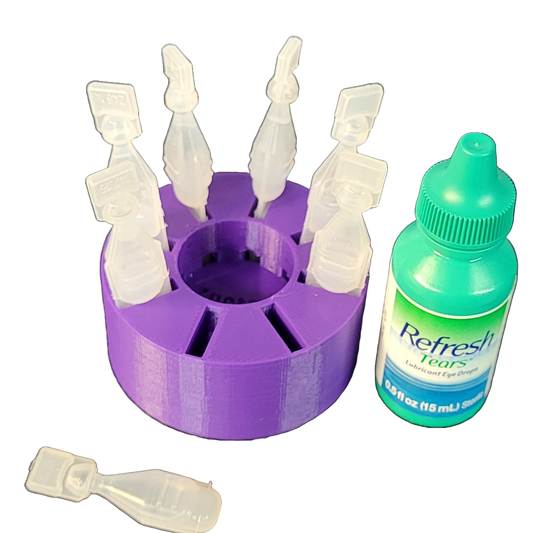 Znet3D single use vial holder top down angle view