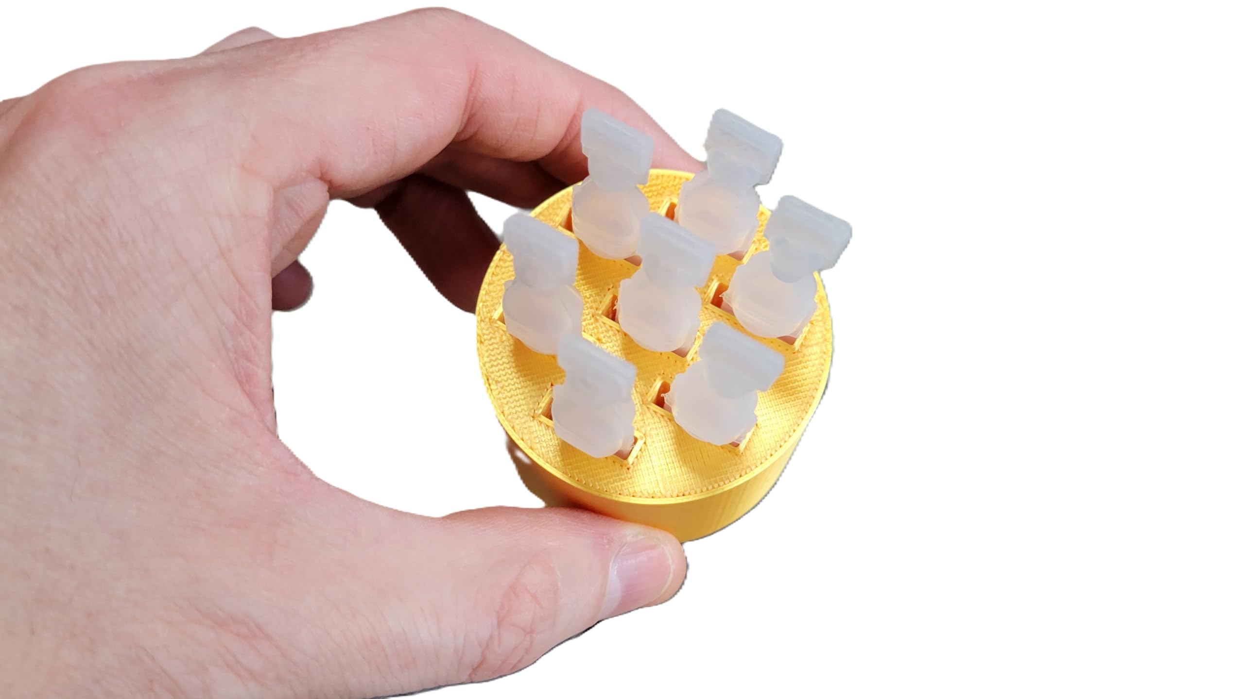 3D printed eye drop vial holder stand for single use artificial tears