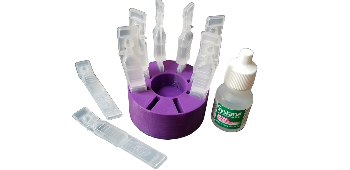 Znet3D dry eye product counter placement showcasing dimensions