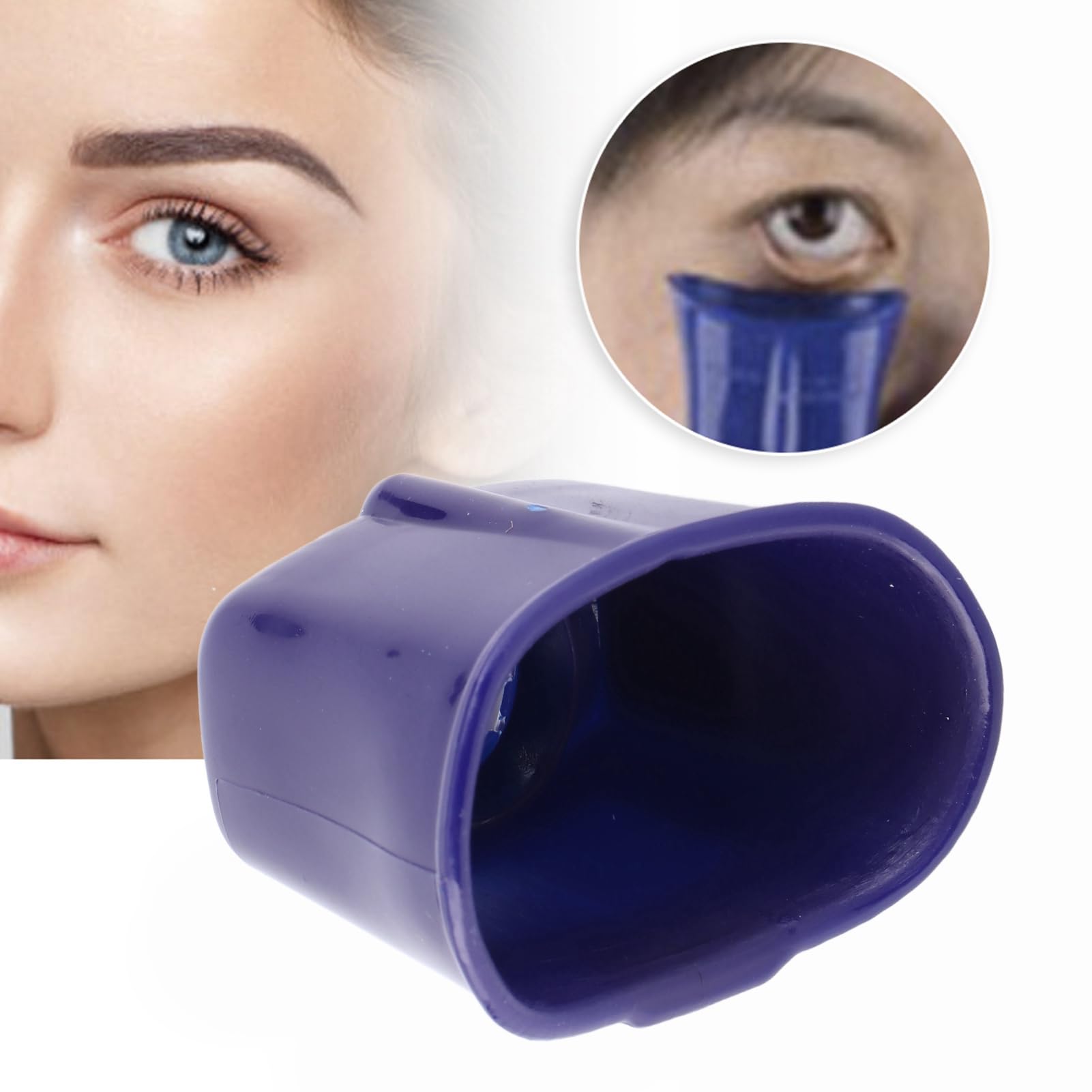 Betued eye drop helper showing the unique target hole design for alignment