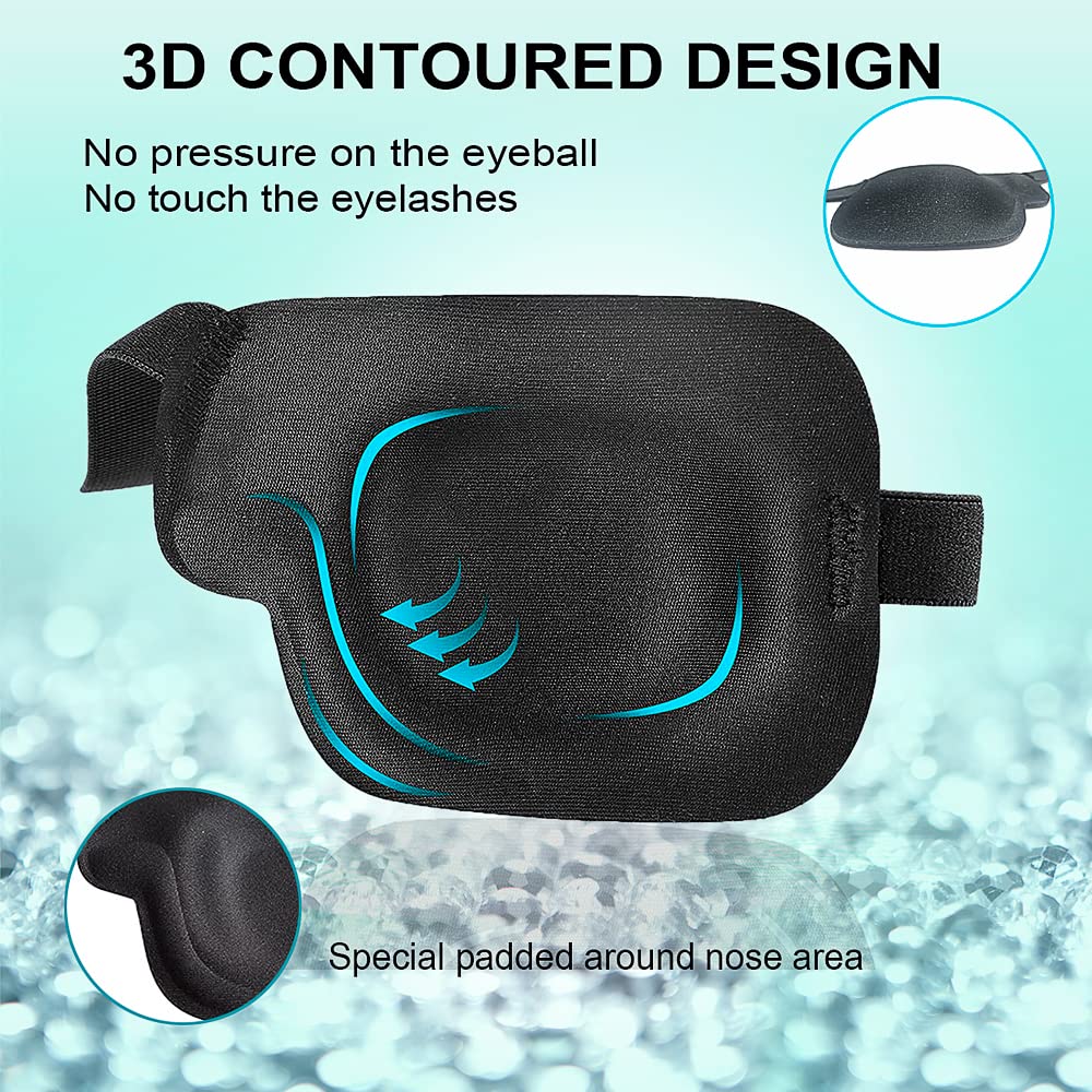AMZVIO right eye patch showing the inner deep contoured cup design