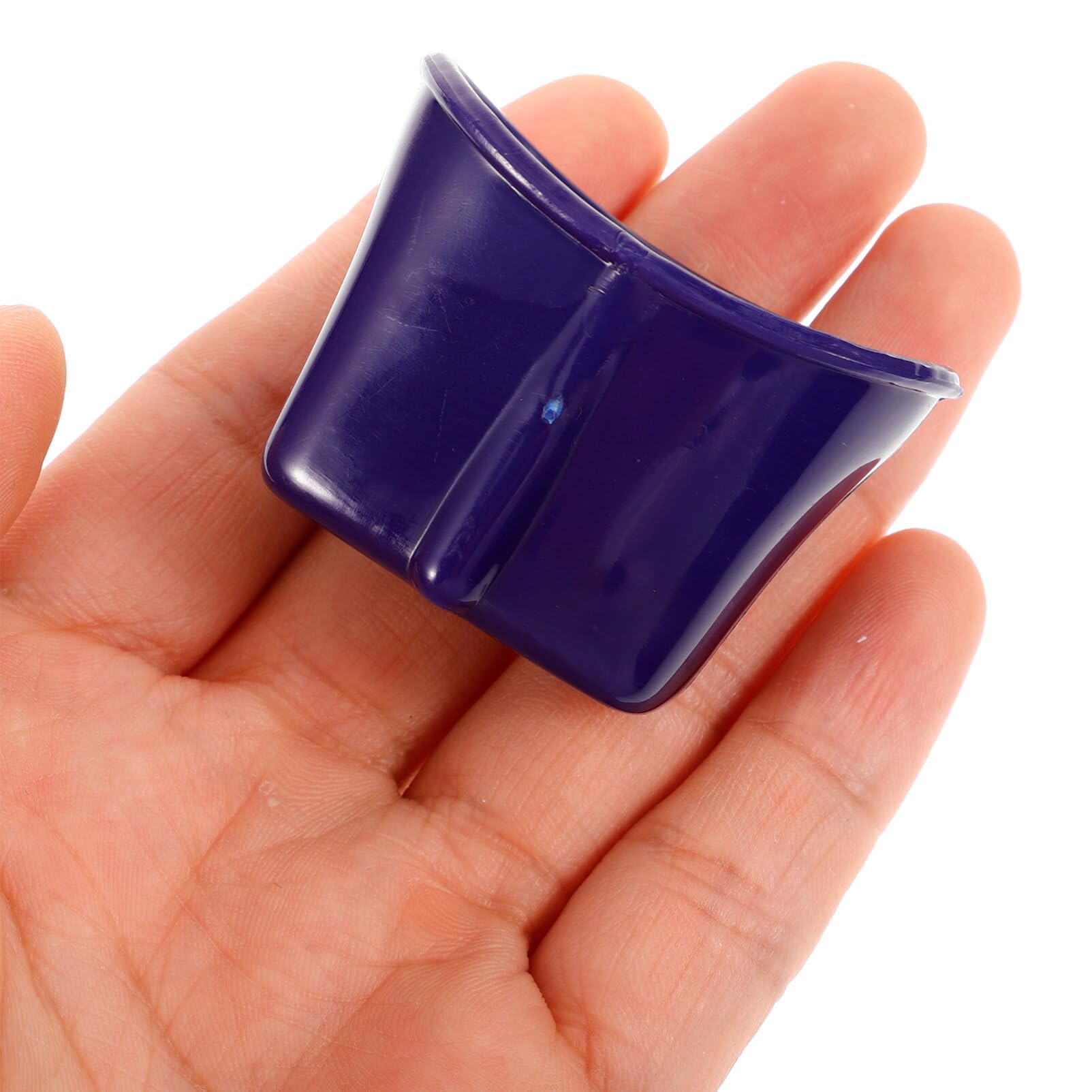 Beavorty eye drop guide dispenser helper tool shown from a side angle demonstrating bottle neck attachment.