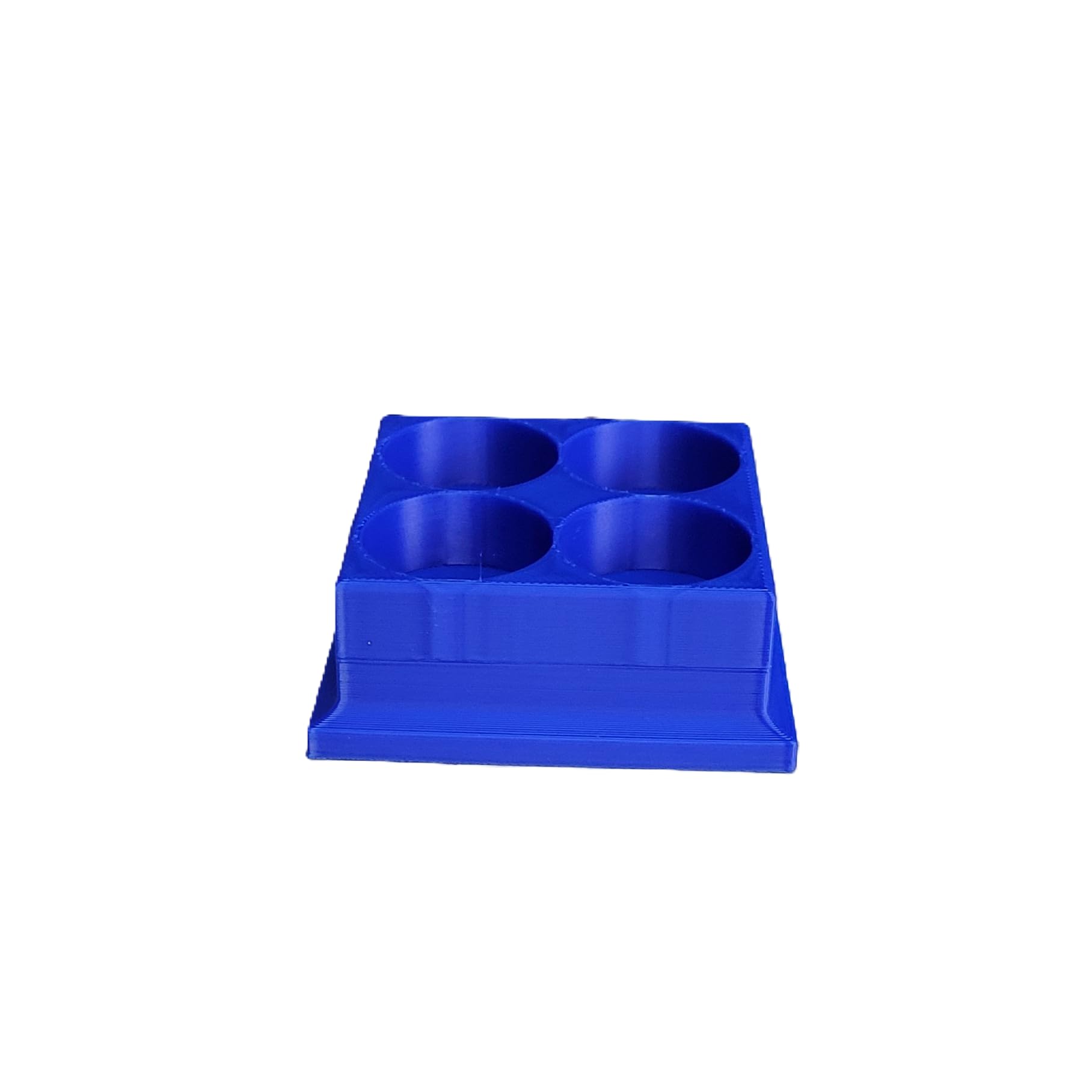 Top down perspective of the four empty compartments on the Znet3D organizer