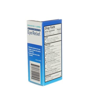 Two pack bundle of Bausch and Lomb advanced eye relief dry eye drops unboxed