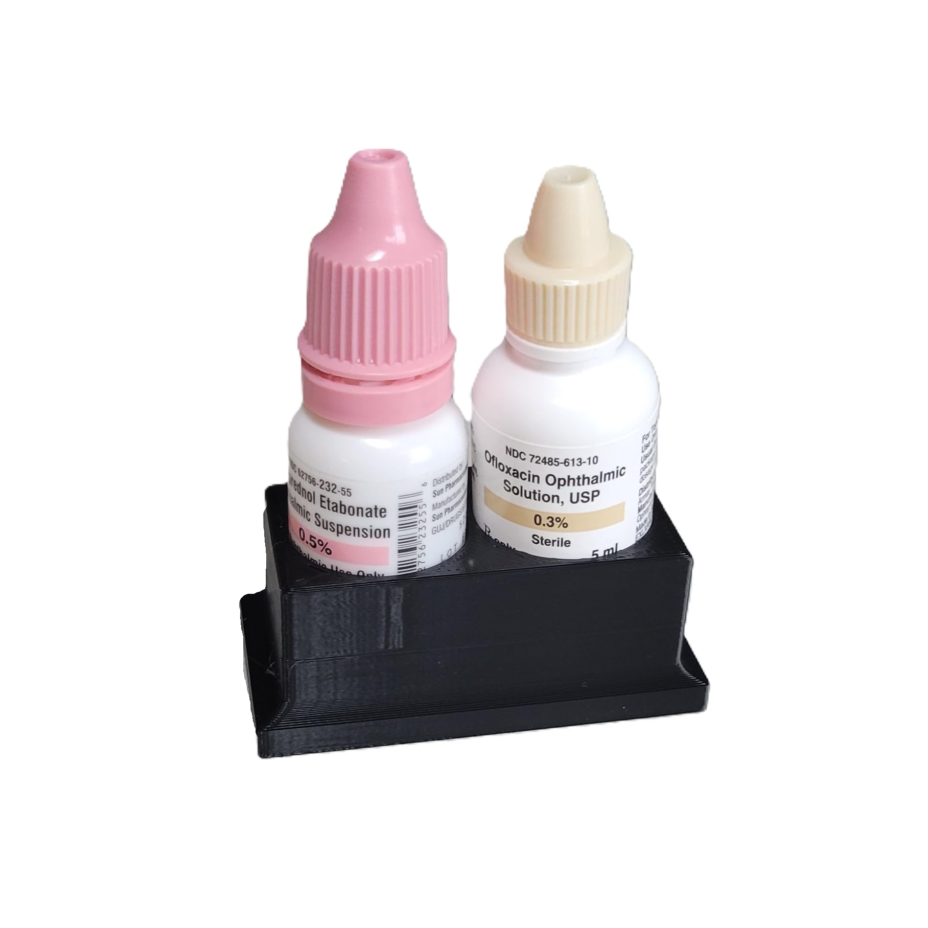 Znet3D ophthalmic drop holder compact plastic storage dock for prescription bottles