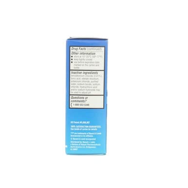Bausch and Lomb advanced eye relief lubricant eye drops expiration date and lot number display