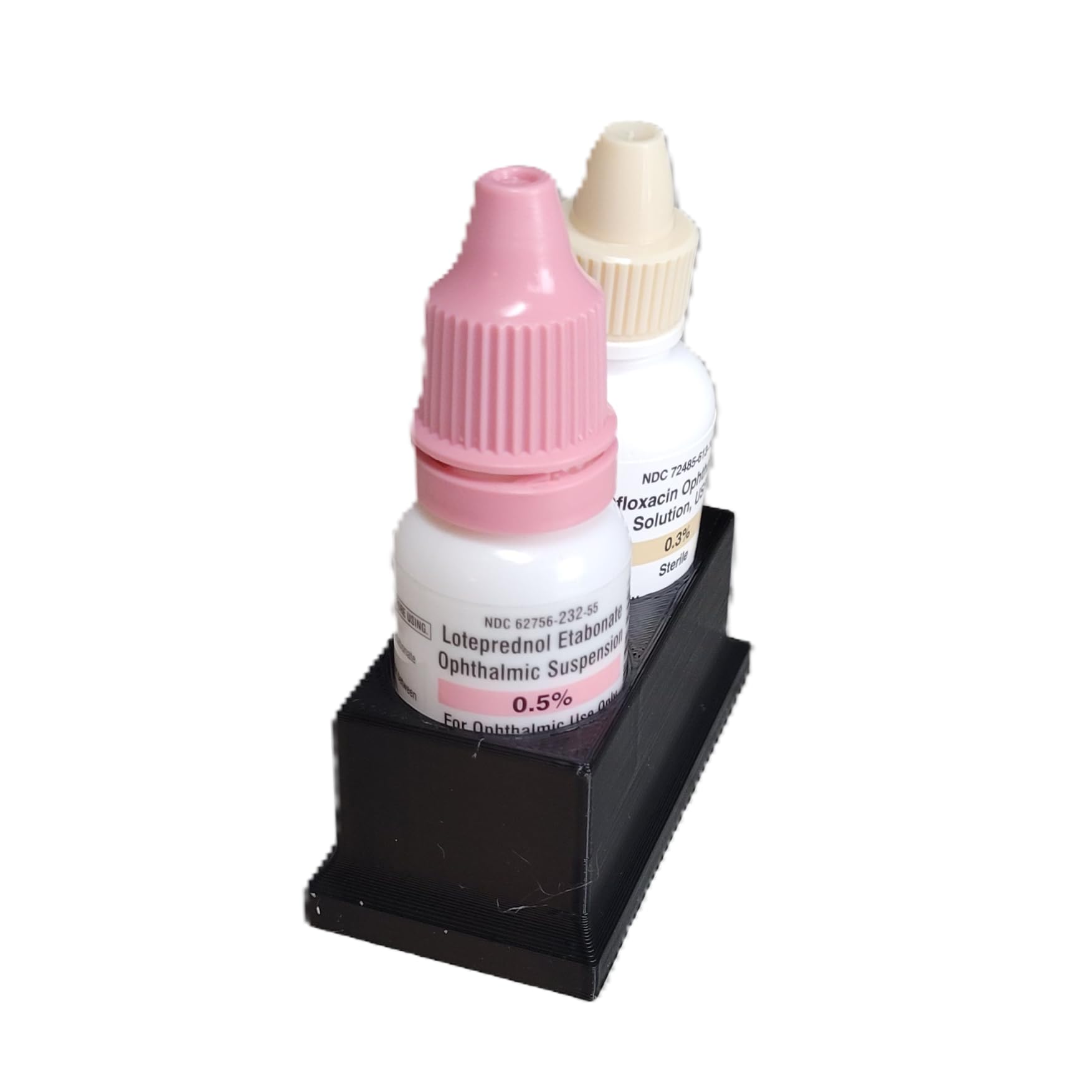 Znet3D dual slot eye care counter organizer upright bottle protector stand