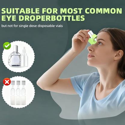Vantico ophthalmic bottle holder showing compatibility with flat eye drop bottles