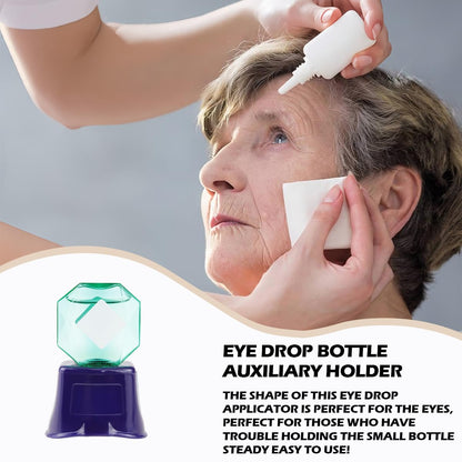 Jimfoty Eye Drop Assistant showing the universal bottle insertion slot