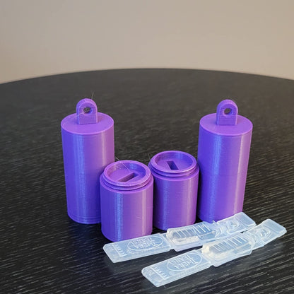 USA imported Znet3D travel eye drop organizer in purple color