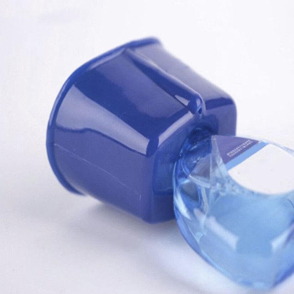 Jimfoty eye drop helper showing close up details of the flexible silicone bottle neck adapter.