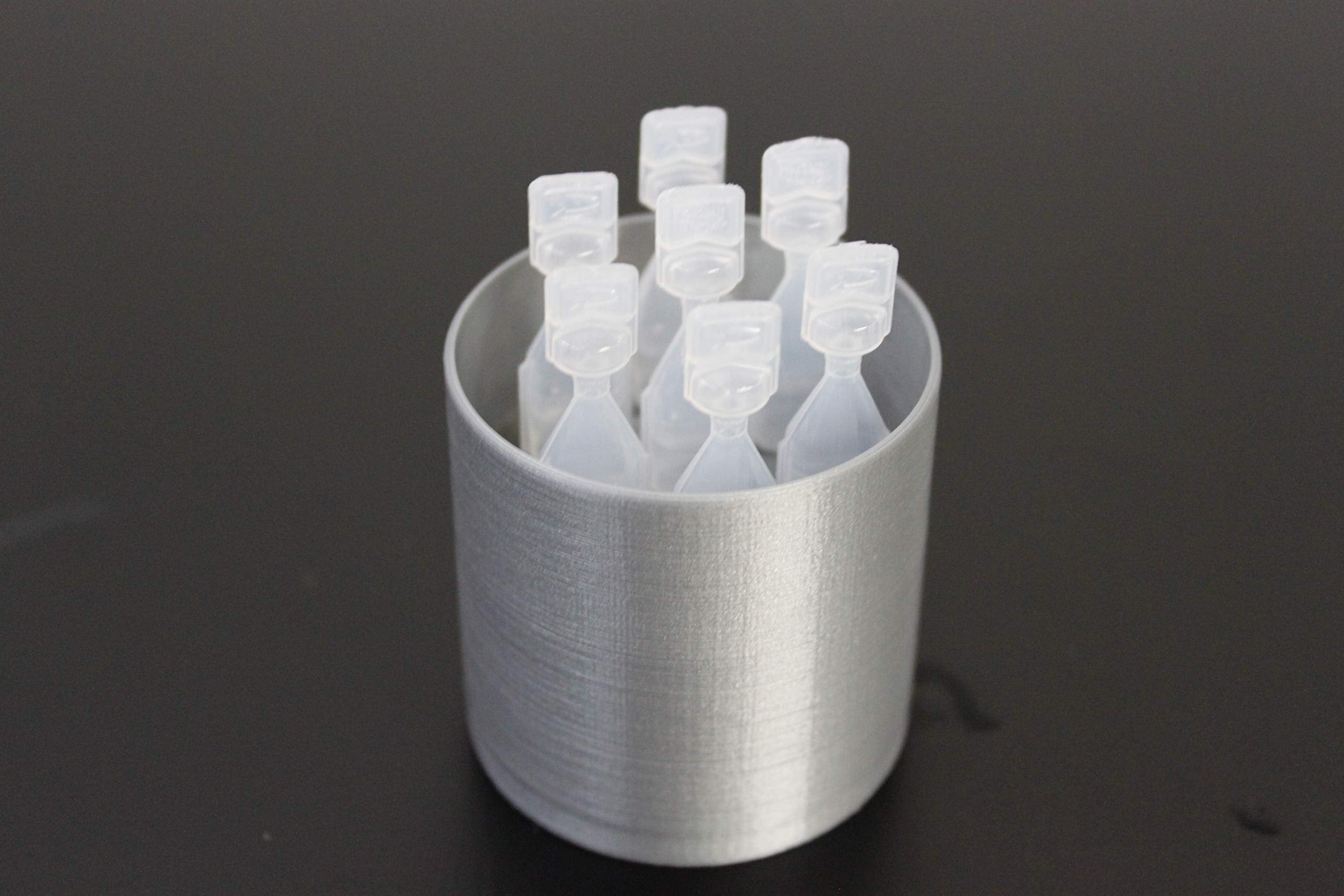 Premium 3D printed disposable eye drop holder showing seven slots